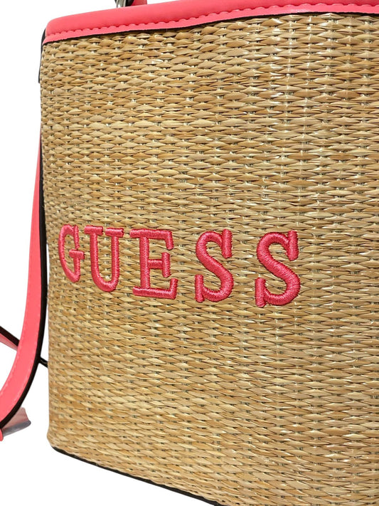 Bolsa GUESS Natural & Coral | Estilo Verano Chic